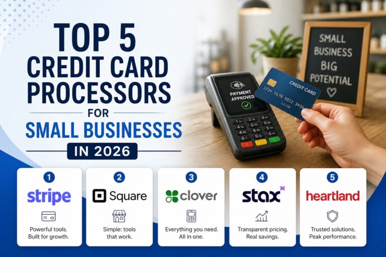 Top 5 Credit Card Processors for Small Businesses in 2026